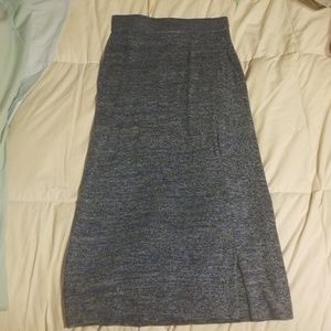 Knit midi skirt